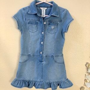 Guess light blue denim dress for toddler girl